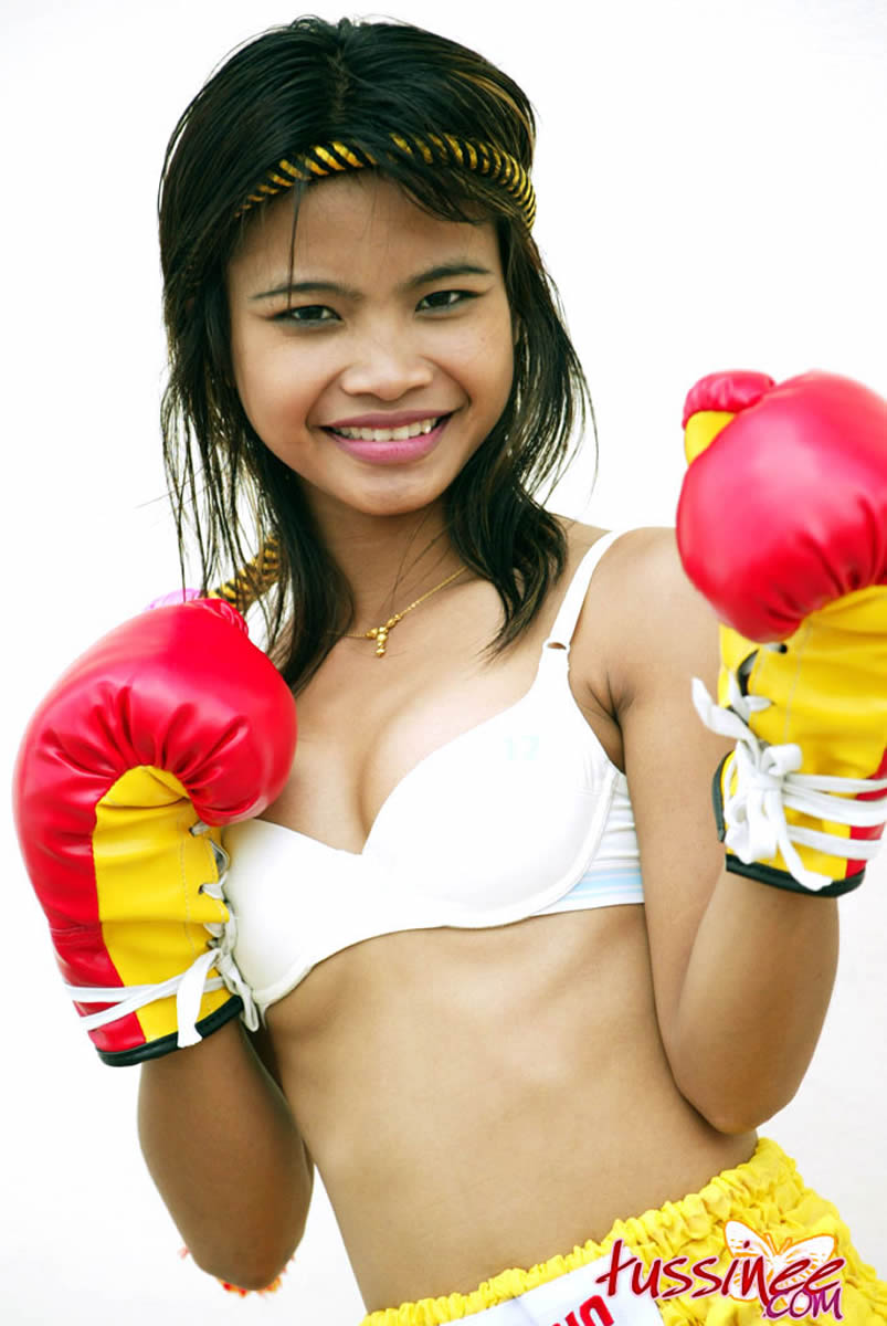 Thai bar girl boxing