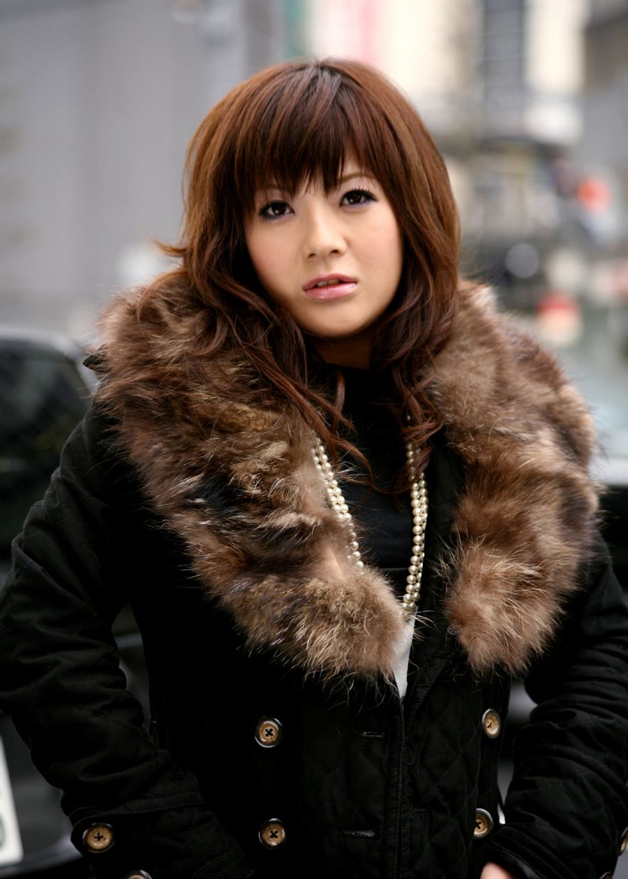 Asian Hotties In Fur - Asian slut poses in her street clothes @ Idols69.com... Always more then  you expect!